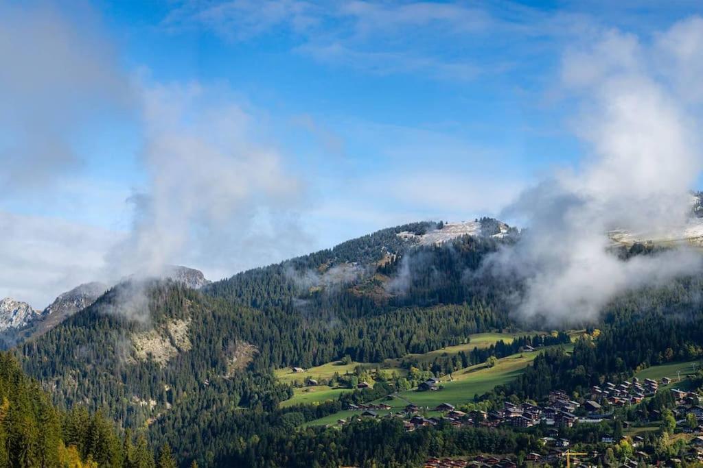 Chalet 1100 - Bo Immobilier Chatel - A Mi-Chemin Du Centre Et Du Linga - Jacuzzi Sauna Et Cheminee Exterior foto