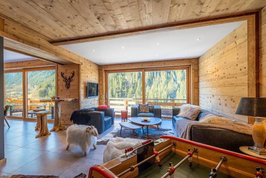 Chalet 1100 - Bo Immobilier Chatel - A Mi-Chemin Du Centre Et Du Linga - Jacuzzi Sauna Et Cheminee Exterior foto
