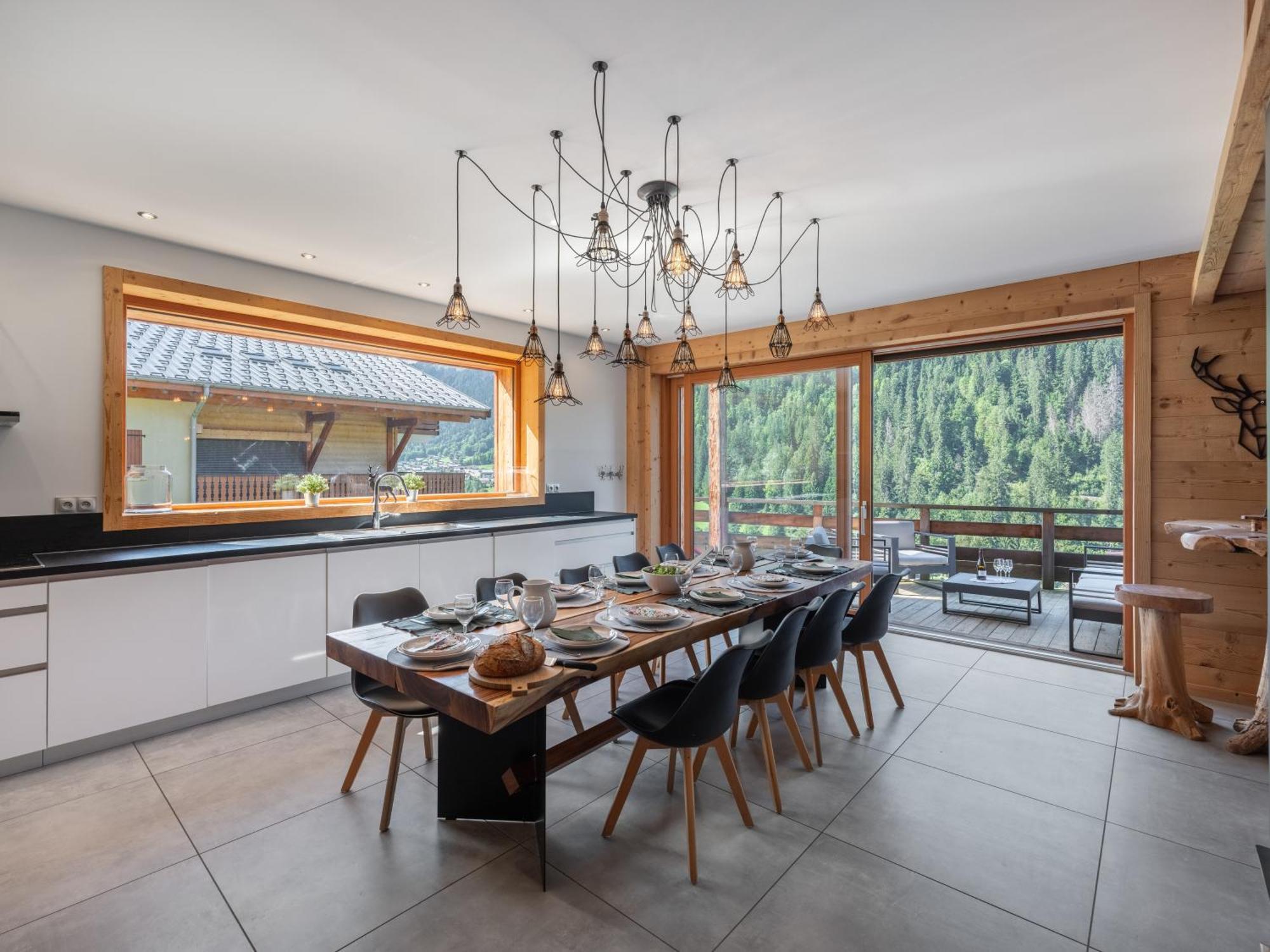 Chalet 1100 - Bo Immobilier Chatel - A Mi-Chemin Du Centre Et Du Linga - Jacuzzi Sauna Et Cheminee Exterior foto