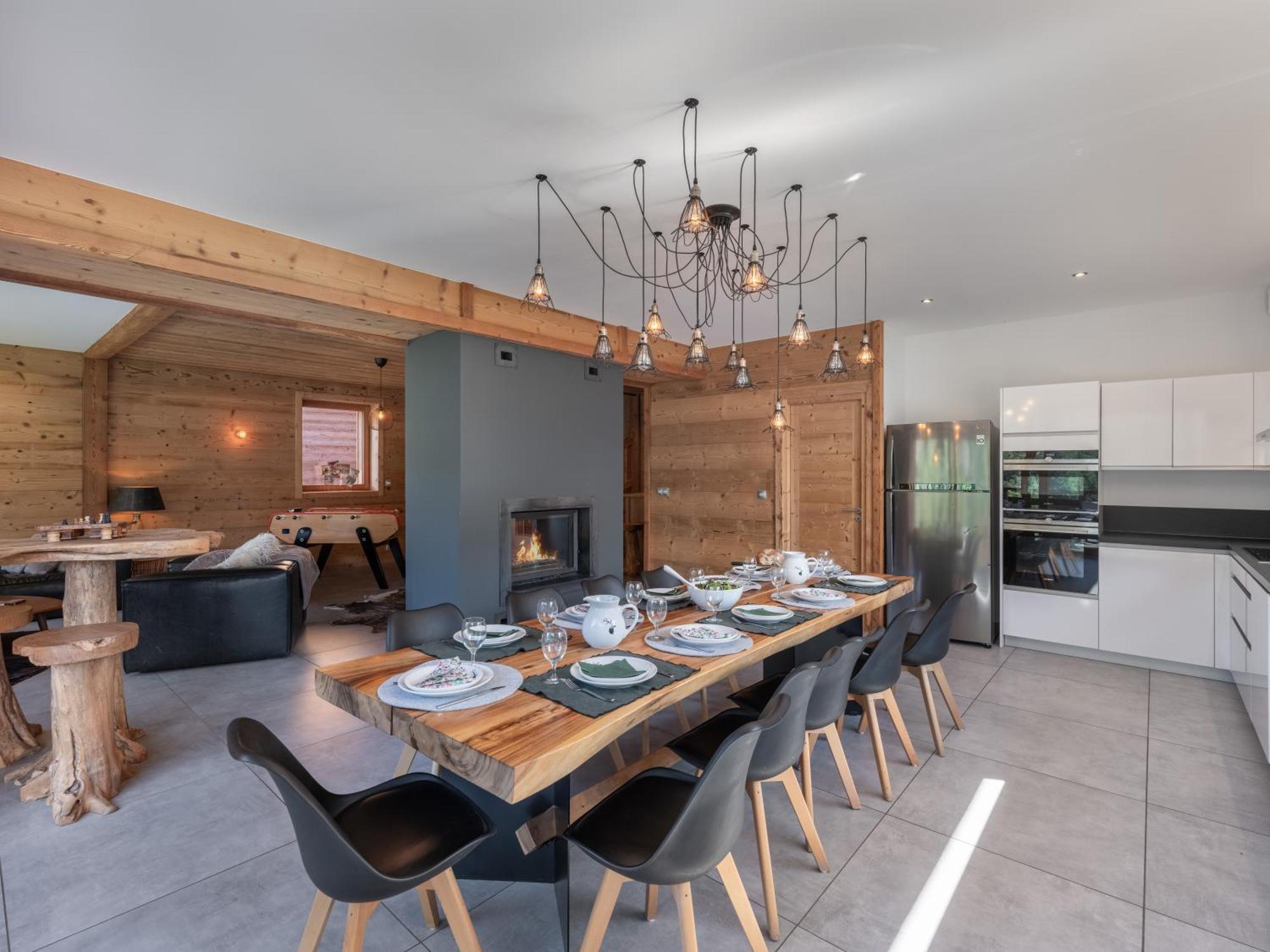 Chalet 1100 - Bo Immobilier Chatel - A Mi-Chemin Du Centre Et Du Linga - Jacuzzi Sauna Et Cheminee Exterior foto