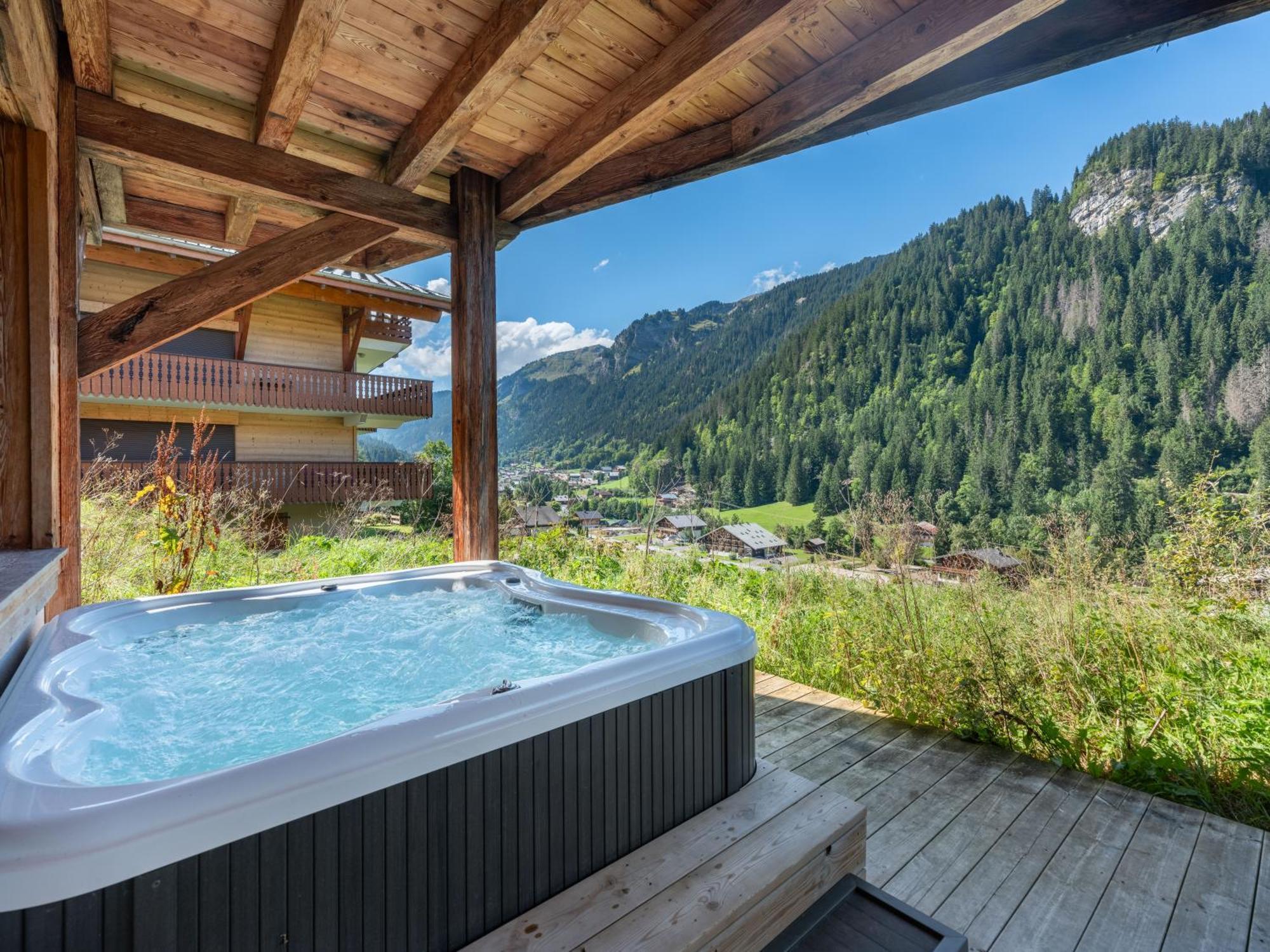 Chalet 1100 - Bo Immobilier Chatel - A Mi-Chemin Du Centre Et Du Linga - Jacuzzi Sauna Et Cheminee Exterior foto