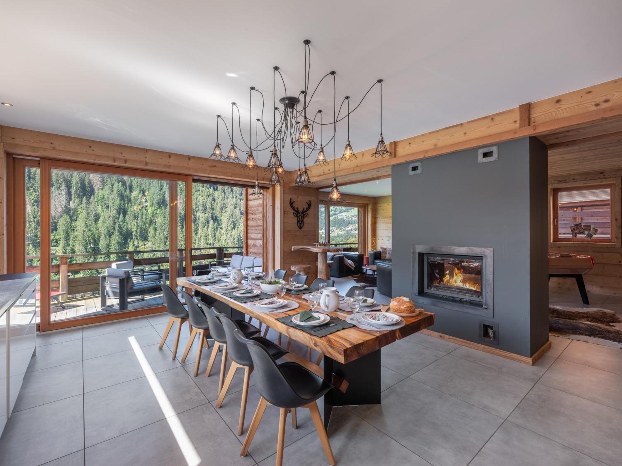 Chalet 1100 - Bo Immobilier Chatel - A Mi-Chemin Du Centre Et Du Linga - Jacuzzi Sauna Et Cheminee Exterior foto
